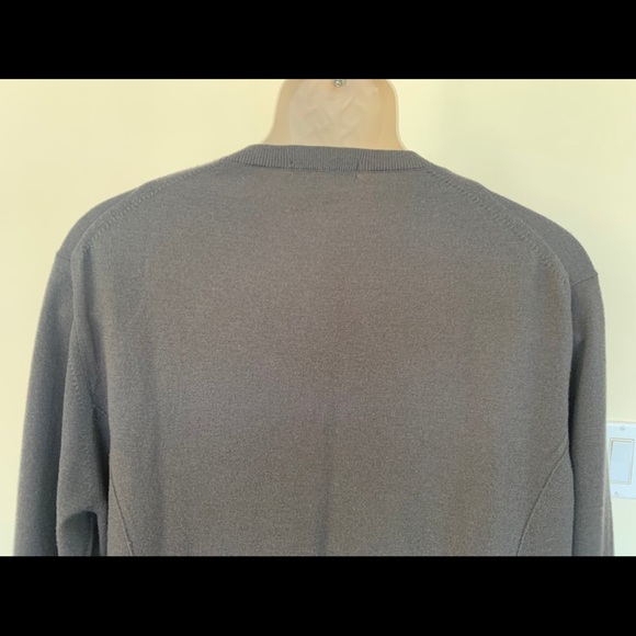 INC International Concept Mens Charcoal Gray Wool Knit V-Neck Sweater Top Sz XL - Picture 6 of 10